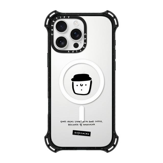 WHOSMiNG x CASETiFY iPhone 16 Pro Max ケース ブラック バウンスケース WHOSMiNG - GOOD COFFEE