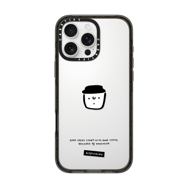 WHOSMiNG x CASETiFY iPhone 16 Pro Max ケース ブラック インパクトケース WHOSMiNG - GOOD COFFEE