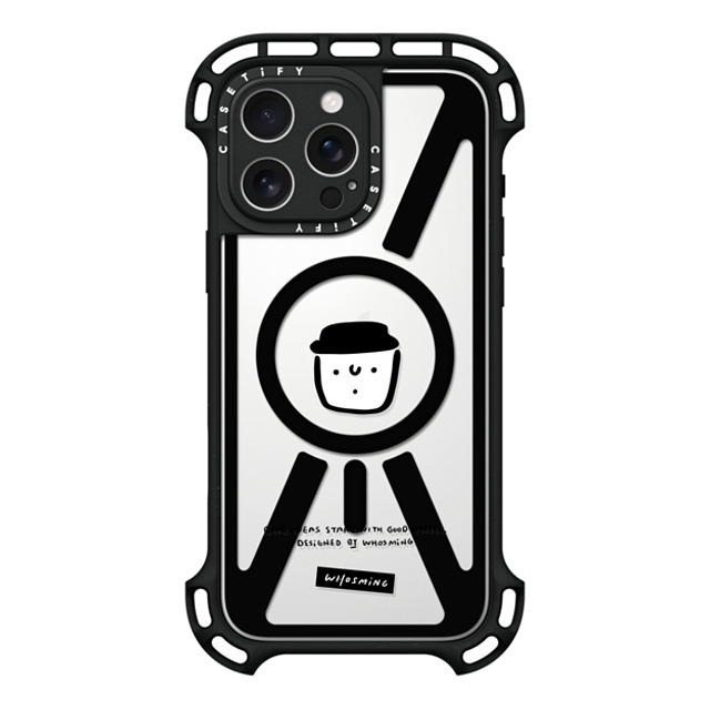 WHOSMiNG x CASETiFY iPhone 16 Pro Max ケース ブラック ウルトラ バウンスケース MagSafe対応 WHOSMiNG - GOOD COFFEE