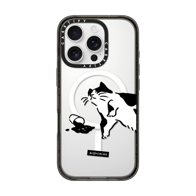 WHOSMiNG x CASETiFY iPhone 16 Pro ケース ブラック インパクトケース MagSafe対応 WHOSMiNG - WHAT