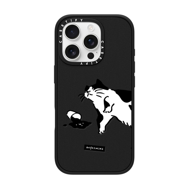 WHOSMiNG x CASETiFY iPhone 16 Pro ケース マットブラック インパクトケース MagSafe対応 WHOSMiNG - WHAT