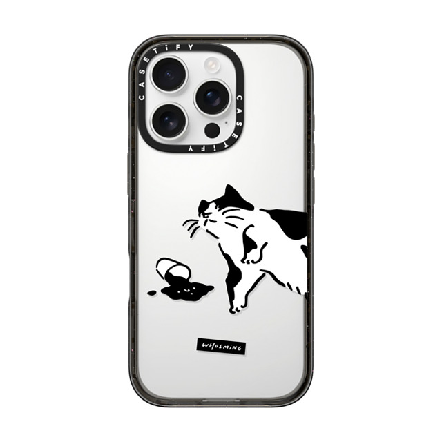 WHOSMiNG x CASETiFY iPhone 16 Pro ケース ブラック インパクトケース WHOSMiNG - WHAT