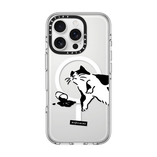 WHOSMiNG x CASETiFY iPhone 16 Pro ケース クリア クリア ケース MagSafe対応 WHOSMiNG - WHAT