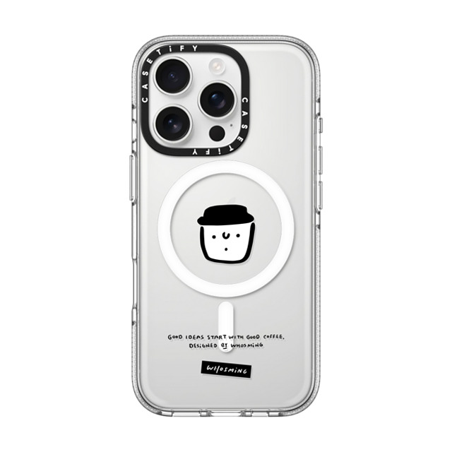 WHOSMiNG x CASETiFY iPhone 16 Pro ケース クリア クリア ケース MagSafe対応 WHOSMiNG - GOOD COFFEE