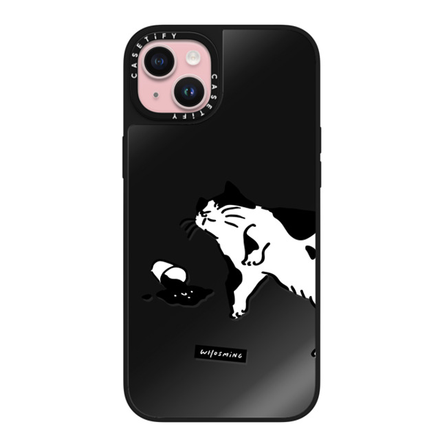 WHOSMiNG x CASETiFY iPhone 15 Plus Case Cat,Animal Black on Black ミラーケース MagSafe対応 WHOSMiNG - WHAT Mother's Day WHOSMiNG x CASETiFY iPhone 15 Plus Case Cat,Animal Black on Black ミラーケース MagSafe対応 WHOSMiNG - WHAT Mother's Day