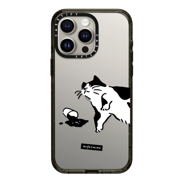 WHOSMiNG x CASETiFY iPhone 15 Pro Max ケース ブラック インパクトケース WHOSMiNG - WHAT