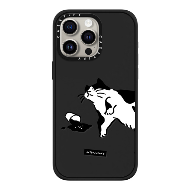 WHOSMiNG x CASETiFY iPhone 15 Pro Max ケース マットブラック インパクトケース MagSafe対応 WHOSMiNG - WHAT