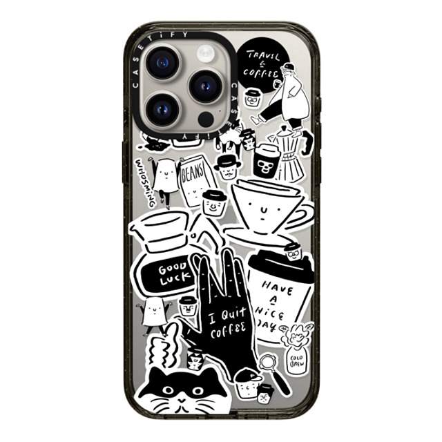 WHOSMiNG x CASETiFY iPhone 15 Pro Max ケース ブラック インパクトケース WHOSMiNG - STICKERS