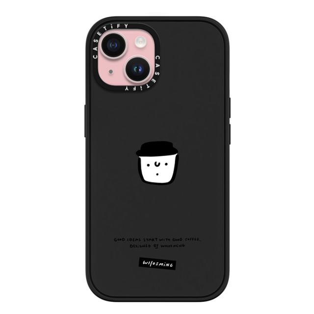 WHOSMiNG x CASETiFY iPhone 15 ケース マットブラック インパクトケース MagSafe対応 WHOSMiNG - GOOD COFFEE