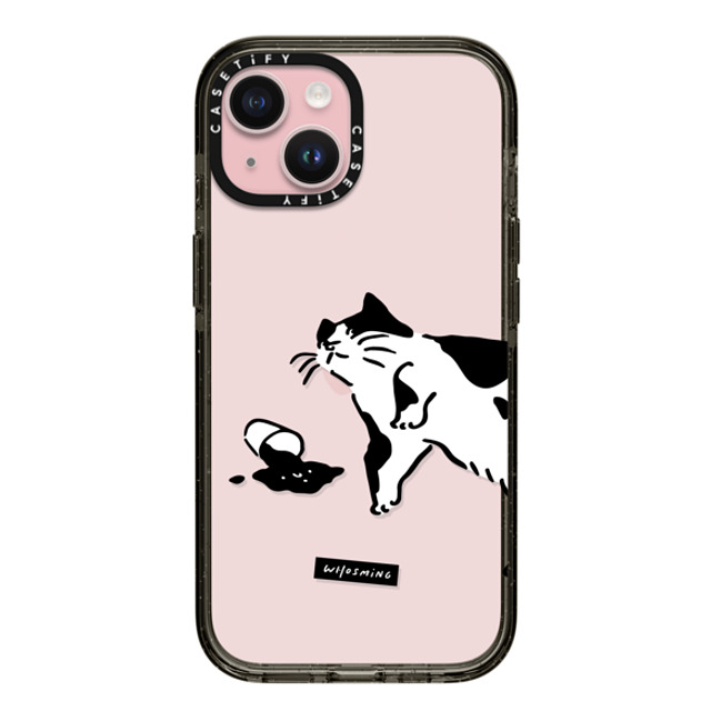 WHOSMiNG x CASETiFY iPhone 15 ケース ブラック インパクトケース WHOSMiNG - WHAT