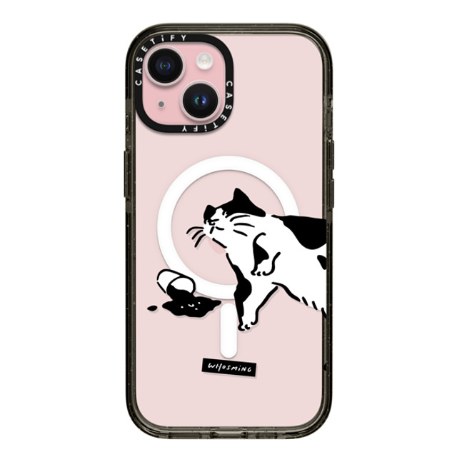 WHOSMiNG x CASETiFY iPhone 15 ケース ブラック インパクトケース MagSafe対応 WHOSMiNG - WHAT
