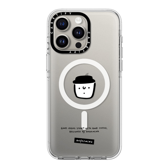 WHOSMiNG x CASETiFY iPhone 15 Pro Max ケース クリア クリア ケース MagSafe対応 WHOSMiNG - GOOD COFFEE