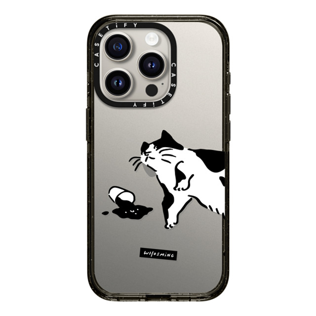 WHOSMiNG x CASETiFY iPhone 15 Pro ケース ブラック インパクトケース WHOSMiNG - WHAT