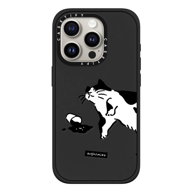 WHOSMiNG x CASETiFY iPhone 15 Pro ケース マットブラック インパクトケース MagSafe対応 WHOSMiNG - WHAT