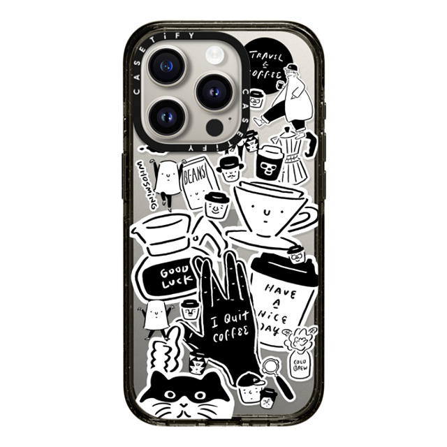 WHOSMiNG x CASETiFY iPhone 15 Pro ケース ブラック インパクトケース WHOSMiNG - STICKERS