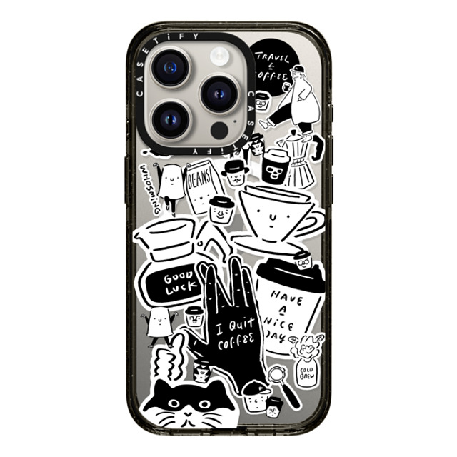 WHOSMiNG x CASETiFY iPhone 15 Pro ケース ブラック インパクトケース MagSafe対応 WHOSMiNG - STICKERS