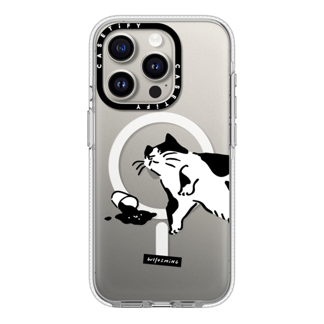 WHOSMiNG x CASETiFY iPhone 15 Pro ケース クリア クリア ケース MagSafe対応 WHOSMiNG - WHAT