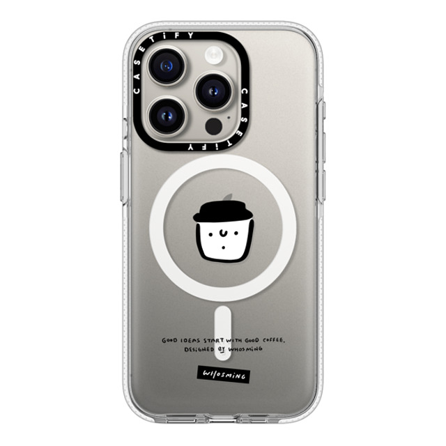 WHOSMiNG x CASETiFY iPhone 15 Pro ケース クリア クリア ケース MagSafe対応 WHOSMiNG - GOOD COFFEE