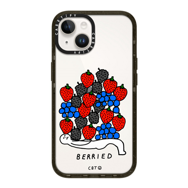 Constant Bagel Therapy x CASETiFY iPhone 14 ケース ブラック インパクトケース berried