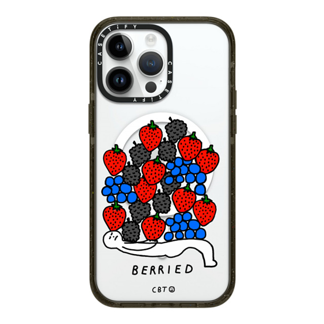 Constant Bagel Therapy x CASETiFY iPhone 14 Pro Max ケース ブラック インパクトケース MagSafe対応 berried