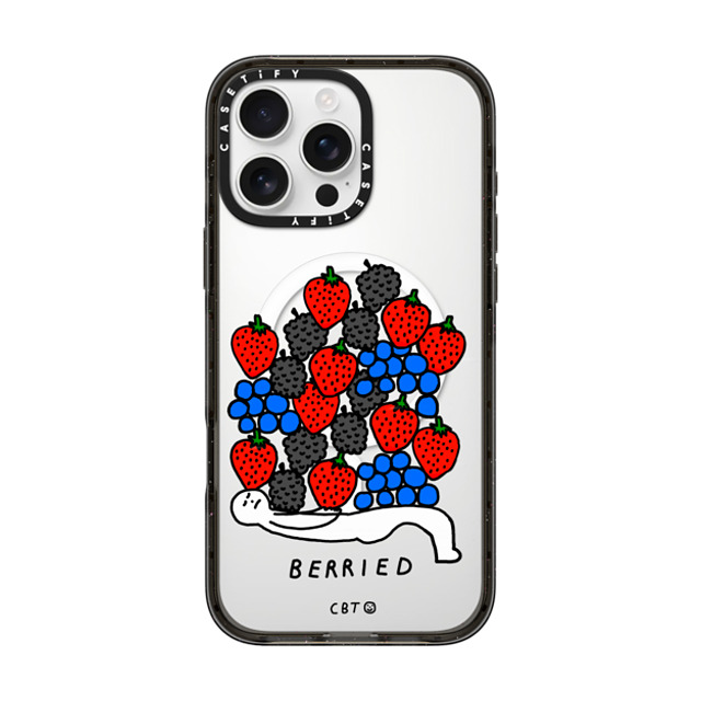 Constant Bagel Therapy x CASETiFY iPhone 16 Pro Max ケース ブラック インパクトケース MagSafe対応 berried