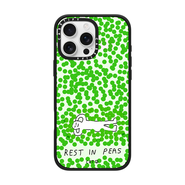 Constant Bagel Therapy x CASETiFY iPhone 16 Pro Max ケース Food,Minimalism マットブラック インパクトケース MagSafe対応 rest in peas Father's Day Constant Bagel Therapy x CASETiFY iPhone 16 Pro Max ケース Food,Minimalism マットブラック インパクトケース MagSafe対応 rest in peas Father's Day