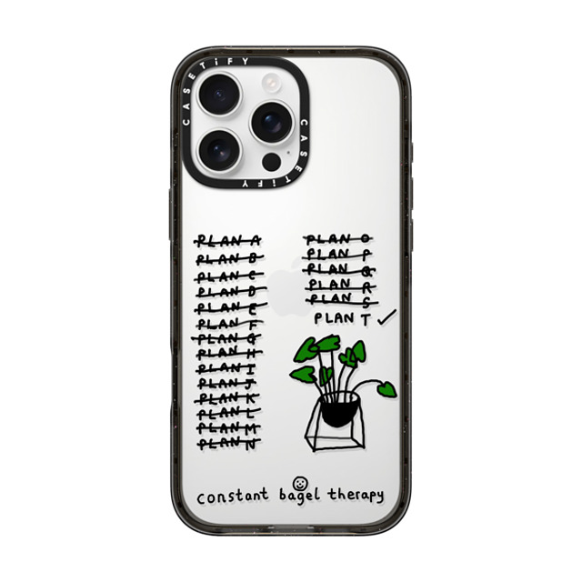 Constant Bagel Therapy x CASETiFY iPhone 16 Pro Max Case ブラック インパクトケース plan T Mother's Day Constant Bagel Therapy x CASETiFY iPhone 16 Pro Max Case ブラック インパクトケース plan T Mother's Day