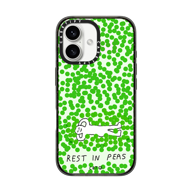Constant Bagel Therapy x CASETiFY iPhone 16 Case Food,Minimalism Black Impact Case MagSafe Compatible rest in peas Father's Day Constant Bagel Therapy x CASETiFY iPhone 16 Case Food,Minimalism Black Impact Case MagSafe Compatible rest in peas Father's Day
