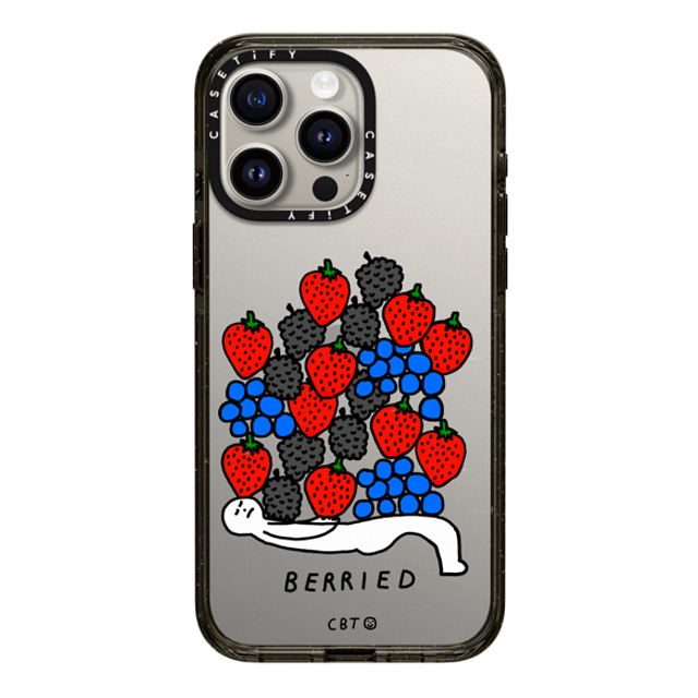 Constant Bagel Therapy x CASETiFY iPhone 15 Pro Max ケース ブラック インパクトケース berried