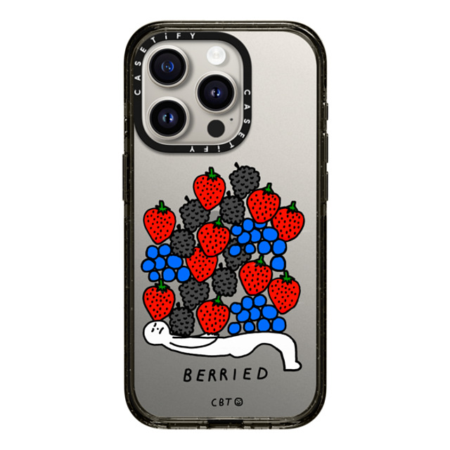 Constant Bagel Therapy x CASETiFY iPhone 15 Pro ケース ブラック インパクトケース berried