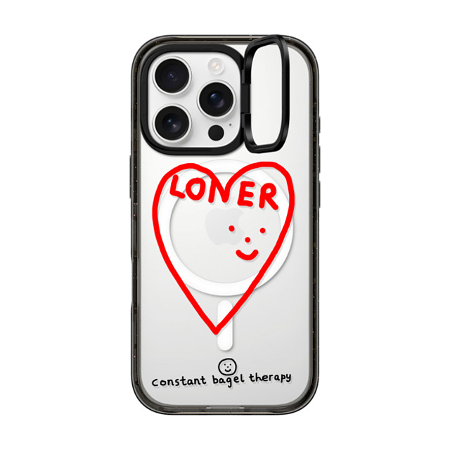 Constant Bagel Therapy x CASETiFY iPhone 16 Pro Case Heart,Cartoon Black インパクトリングスタンドケース MagSafe対応 loner Mother's Day Constant Bagel Therapy x CASETiFY iPhone 16 Pro Case Heart,Cartoon Black インパクトリングスタンドケース MagSafe対応 loner Mother's Day