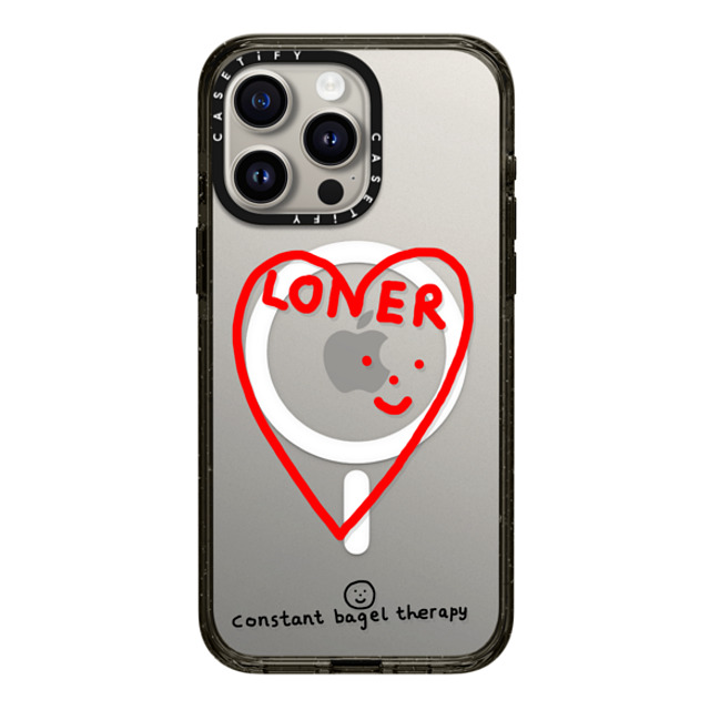Constant Bagel Therapy x CASETiFY iPhone 15 Pro Max Case Heart,Cartoon Black Impact Case MagSafe Compatible loner Mother's Day Constant Bagel Therapy x CASETiFY iPhone 15 Pro Max Case Heart,Cartoon Black Impact Case MagSafe Compatible loner Mother's Day