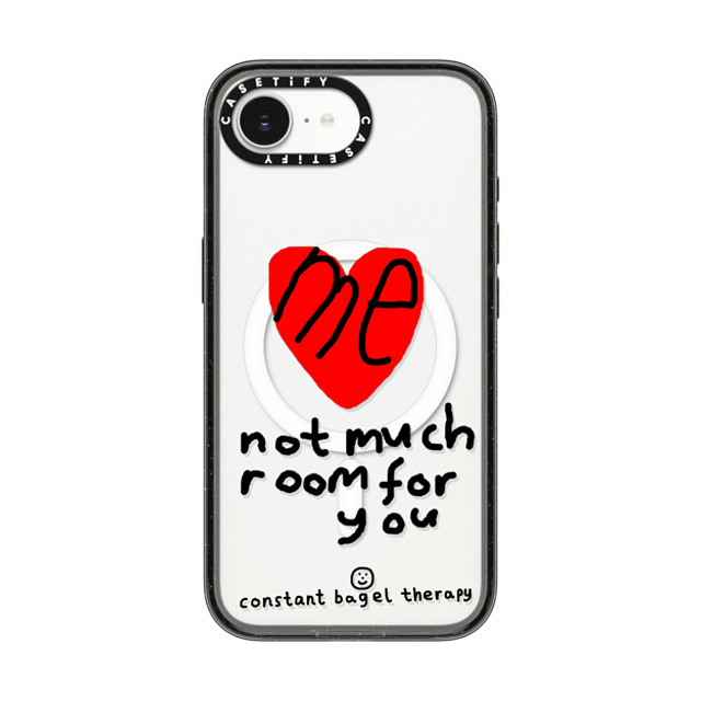 Constant Bagel Therapy x CASETiFY iPhone 16e Case Heart,Cartoon Black Impact Case MagSafe Compatible me - not much room for you Back to School Constant Bagel Therapy x CASETiFY iPhone 16e Case Heart,Cartoon Black Impact Case MagSafe Compatible me - not much room for you Back to School