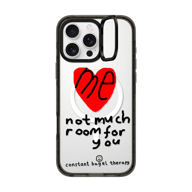 Constant Bagel Therapy x CASETiFY iPhone 16 Pro Max ケース Heart,Cartoon ブラック インパクトリングスタンドケース MagSafe対応 me - not much room for you Father's Day Constant Bagel Therapy x CASETiFY iPhone 16 Pro Max ケース Heart,Cartoon ブラック インパクトリングスタンドケース MagSafe対応 me - not much room for you Father's Day
