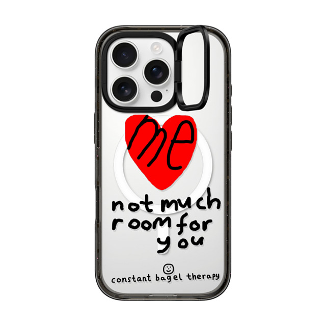 Constant Bagel Therapy x CASETiFY iPhone 16 Pro ケース Heart,Cartoon ブラック インパクトリングスタンドケース MagSafe対応 me - not much room for you Father's Day Constant Bagel Therapy x CASETiFY iPhone 16 Pro ケース Heart,Cartoon ブラック インパクトリングスタンドケース MagSafe対応 me - not much room for you Father's Day