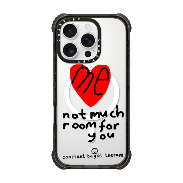Constant Bagel Therapy x CASETiFY iPhone 16 Pro Case Heart,Cartoon Black ウルトラ インパクトケース MagSafe 対応 me - not much room for you Father's Day Constant Bagel Therapy x CASETiFY iPhone 16 Pro Case Heart,Cartoon Black ウルトラ インパクトケース MagSafe 対応 me - not much room for you Father's Day