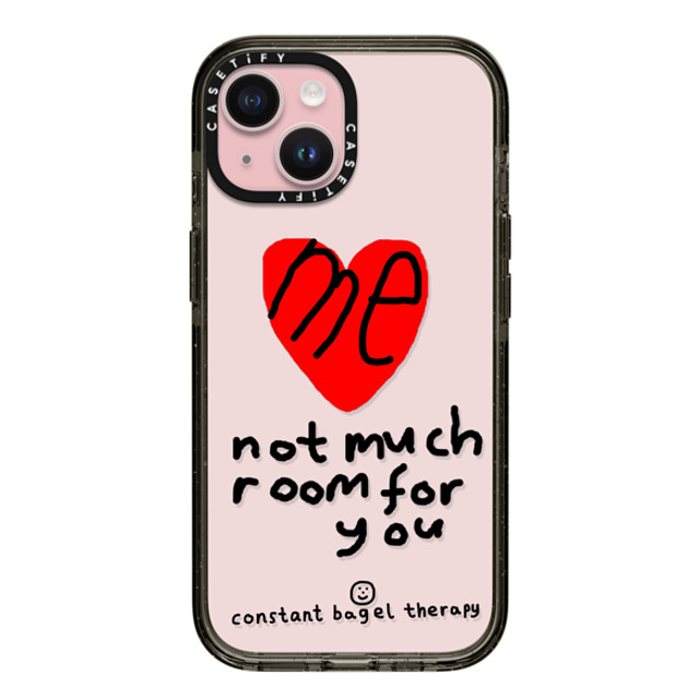 Constant Bagel Therapy x CASETiFY iPhone 15 Case Heart,Cartoon Black Impact Case me - not much room for you Mother's Day Constant Bagel Therapy x CASETiFY iPhone 15 Case Heart,Cartoon Black Impact Case me - not much room for you Mother's Day