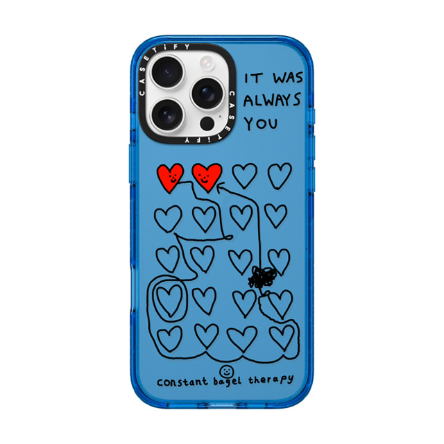 Constant Bagel Therapy x CASETiFY iPhone 16 Pro Max ケース スカイブルー インパクトケース it was always you