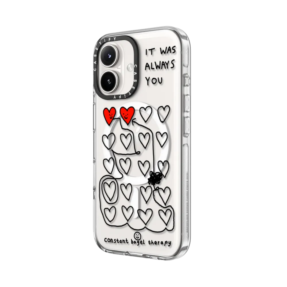 Clear iPhone 16 Case MagSafe Compatible - it was always you