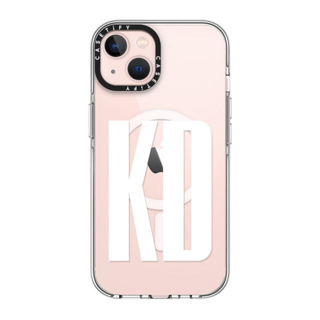 CASETiFY iPhone 13 ケース クリア クリア ケース MagSafe対応 Custom Case - KD CASETiFY iPhone 13 ケース クリア クリア ケース MagSafe対応 Custom Case - KD