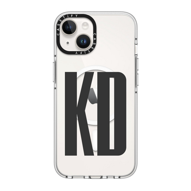 CASETiFY iPhone 14 Case Clear Clear Case MagSafe Compatible Custom Case - kd CASETiFY iPhone 14 Case Clear Clear Case MagSafe Compatible Custom Case - kd