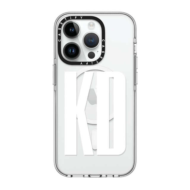 CASETiFY iPhone 14 Pro Case Clear Clear Case MagSafe Compatible Custom Case - KD CASETiFY iPhone 14 Pro Case Clear Clear Case MagSafe Compatible Custom Case - KD