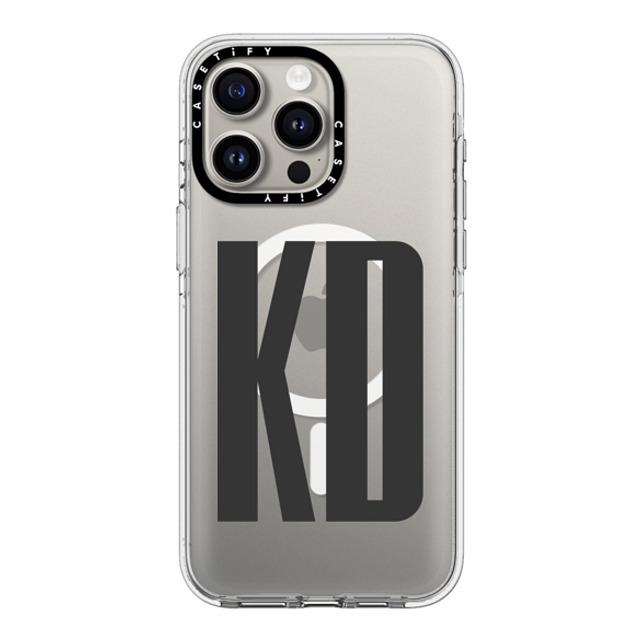 CASETiFY iPhone 15 Pro Max Case Clear Clear Case MagSafe Compatible Custom Case - kd CASETiFY iPhone 15 Pro Max Case Clear Clear Case MagSafe Compatible Custom Case - kd