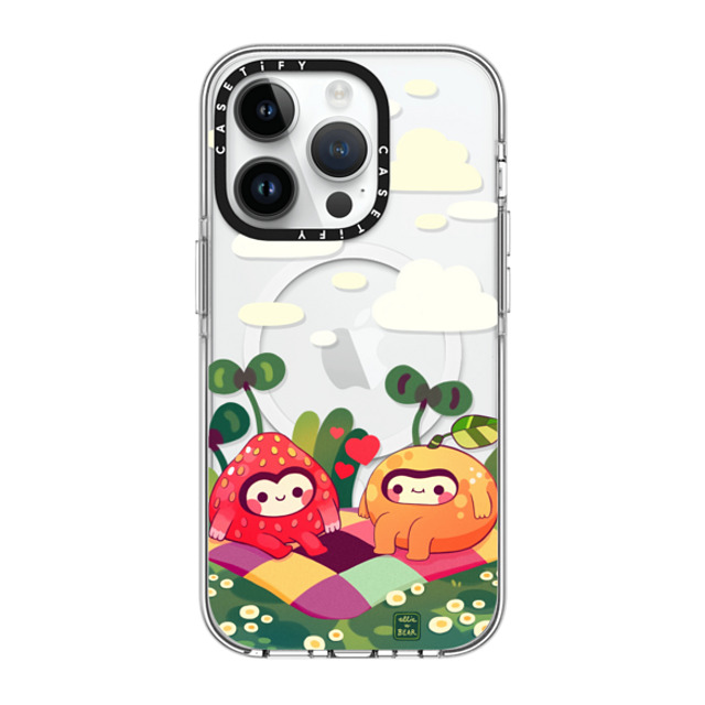 Ellievsbear x CASETiFY iPhone 14 Pro Case Clear Clear Case MagSafe Compatible Fruity besties by ellievsbear Ellievsbear x CASETiFY iPhone 14 Pro Case Clear Clear Case MagSafe Compatible Fruity besties by ellievsbear