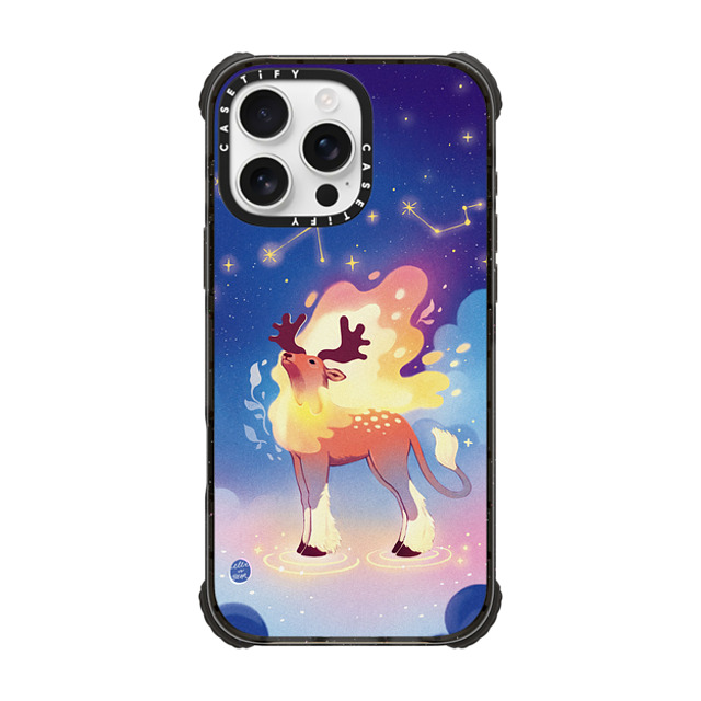 Ellievsbear x CASETiFY iPhone 16 Pro Max ケース Animal,Cartoon ブラック ウルトラ インパクトケース MagSafe 対応 Kirin by ellievsbear Father's Day Ellievsbear x CASETiFY iPhone 16 Pro Max ケース Animal,Cartoon ブラック ウルトラ インパクトケース MagSafe 対応 Kirin by ellievsbear Father's Day