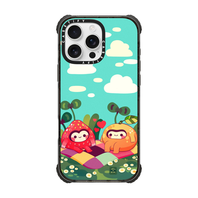Ellievsbear x CASETiFY iPhone 16 Pro Max Case Black ウルトラ インパクトケース MagSafe 対応 Fruity besties blue by ellievsbear Ellievsbear x CASETiFY iPhone 16 Pro Max Case Black ウルトラ インパクトケース MagSafe 対応 Fruity besties blue by ellievsbear