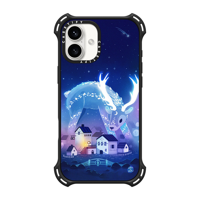 Ellievsbear x CASETiFY iPhone 16 Plus Case Matte Black バウンスケース Night Guard by ellievsbear Ellievsbear x CASETiFY iPhone 16 Plus Case Matte Black バウンスケース Night Guard by ellievsbear