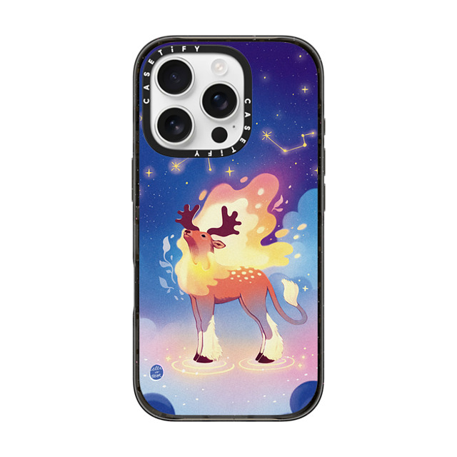 Ellievsbear x CASETiFY iPhone 16 Pro Case Animal,Cartoon Black Impact Case Kirin by ellievsbear Father's Day Ellievsbear x CASETiFY iPhone 16 Pro Case Animal,Cartoon Black Impact Case Kirin by ellievsbear Father's Day