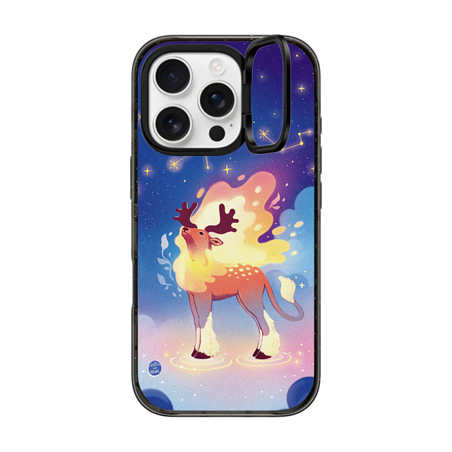 Ellievsbear x CASETiFY iPhone 16 Pro Case Animal,Cartoon Black インパクトリングスタンドケース MagSafe対応 Kirin by ellievsbear Father's Day Ellievsbear x CASETiFY iPhone 16 Pro Case Animal,Cartoon Black インパクトリングスタンドケース MagSafe対応 Kirin by ellievsbear Father's Day