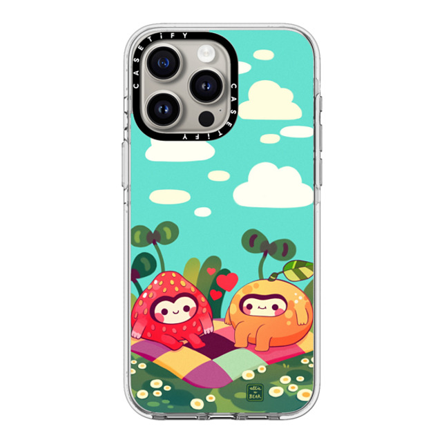 Ellievsbear x CASETiFY iPhone 15 Pro Max ケース クリア クリア ケース MagSafe対応 Fruity besties blue by ellievsbear